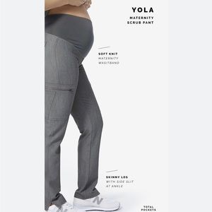 FIGS YOLA grey Maternity scrub pants M
